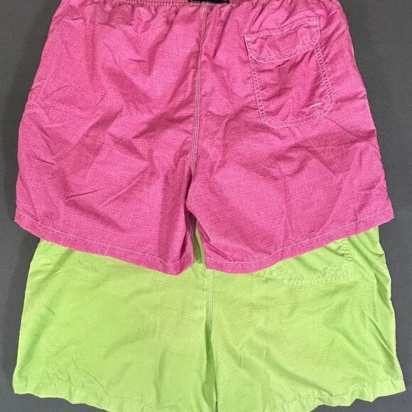 Men's Bundle of 2 Green/Pink Shorts Size XL Micheal's Swim Trunks - Picture 4 of 9